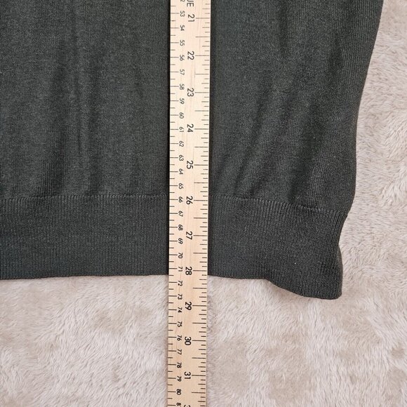 Tiger Of Sweden Fine Italian Yarn Sweater Mens Size L Green Pullover Long Sleeve - Picture 4 of 10